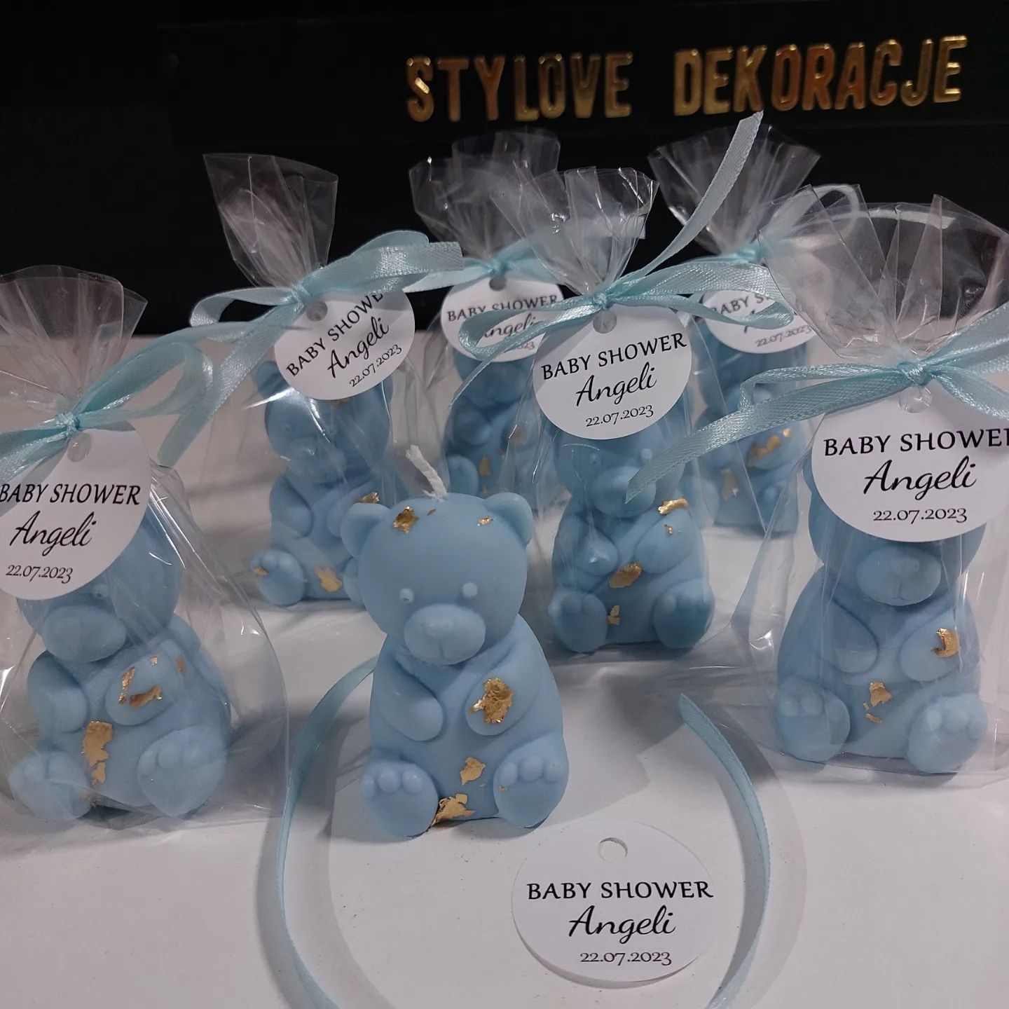Podziekowania na chrzest świety baby shower roczek urodziny