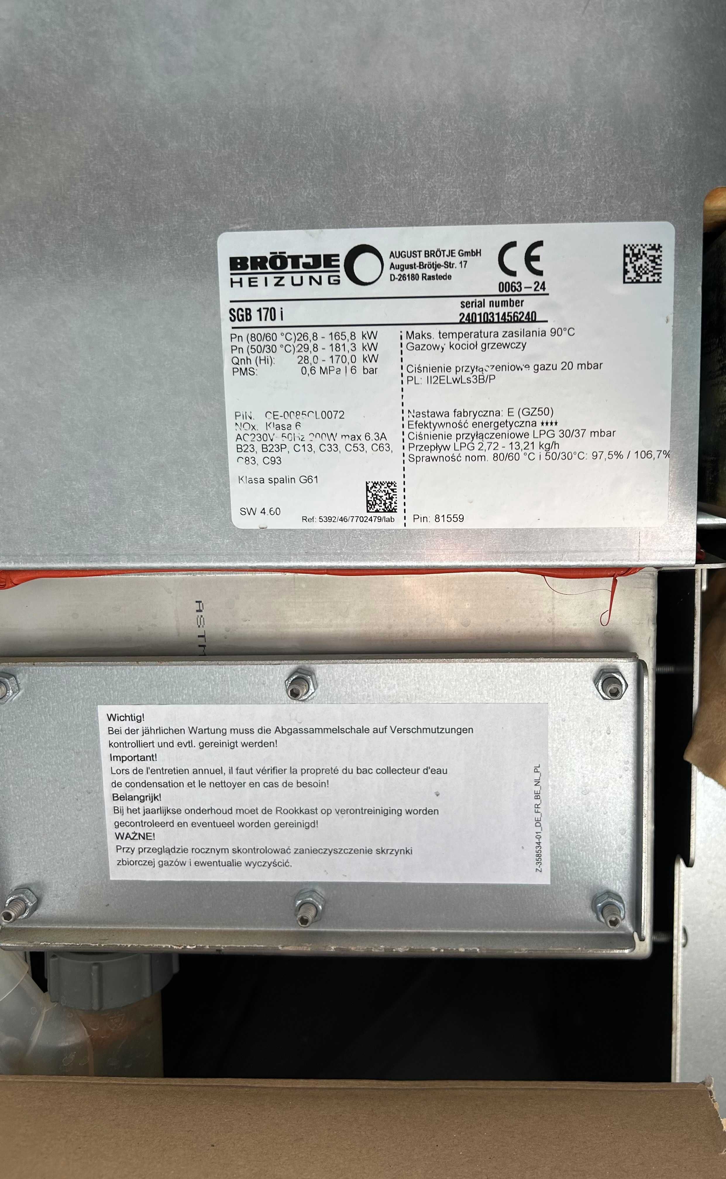 piec BROTJE SGB 170i