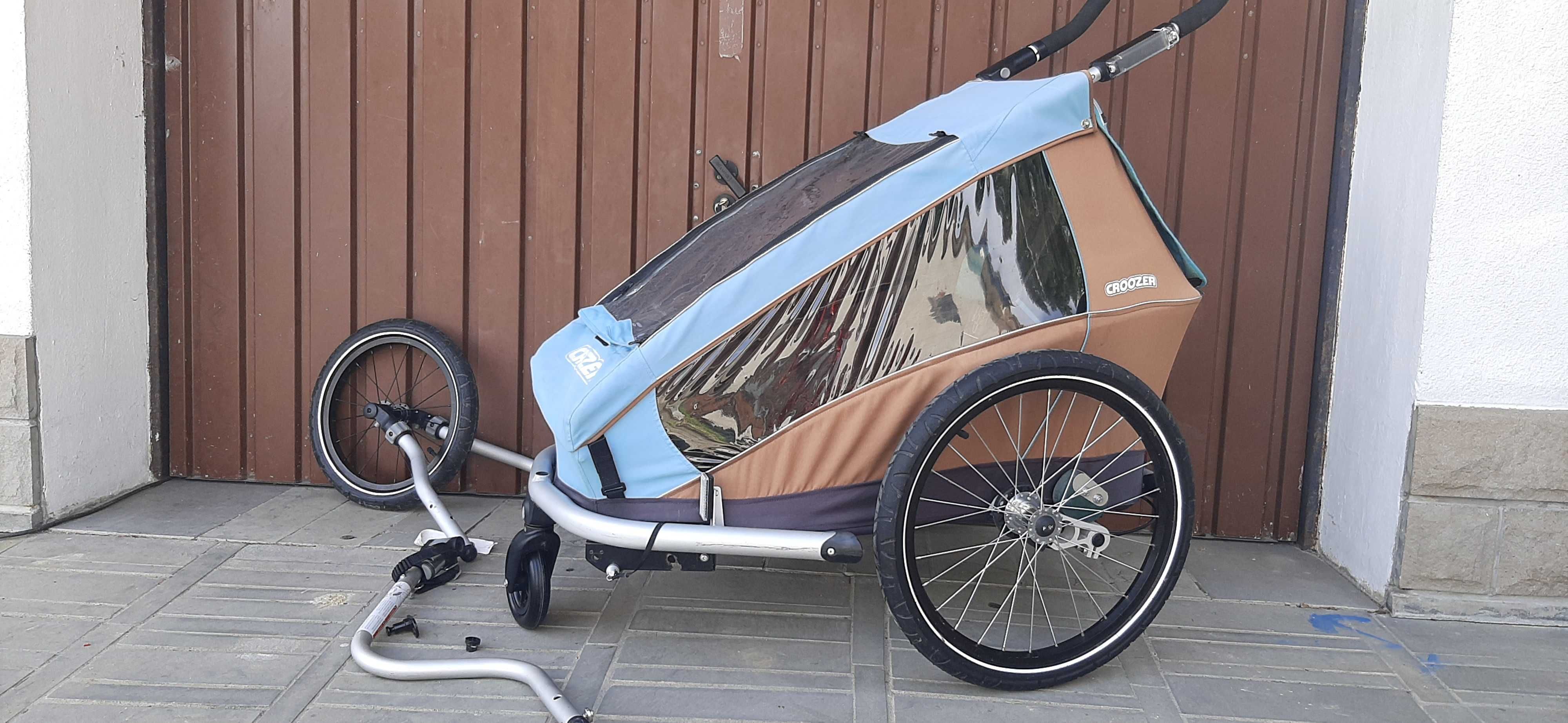 Przyczepka rowerowa Croozer Kid Plus Led 1 3w1 jogger stan BDB