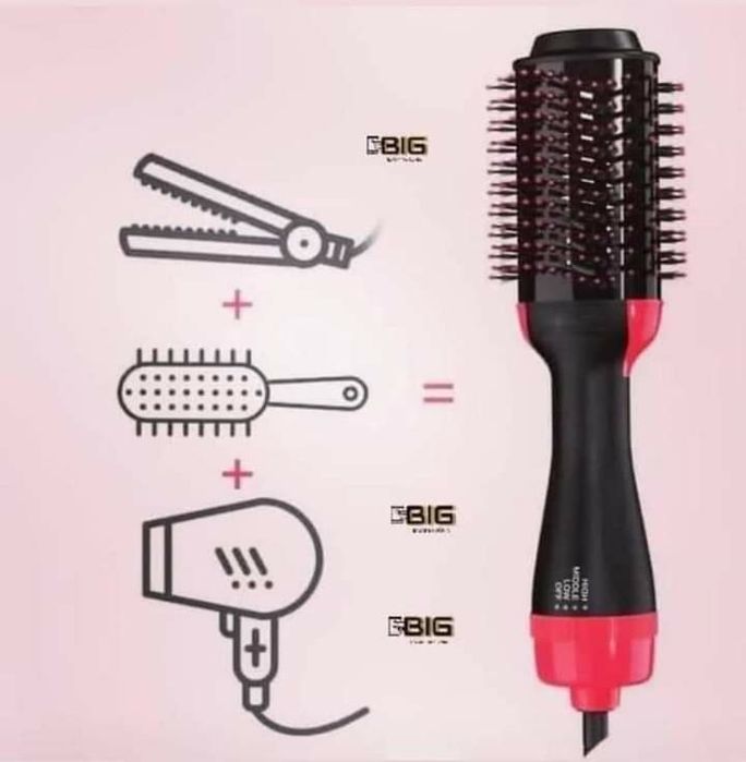 Escova alisadora 3 em 1