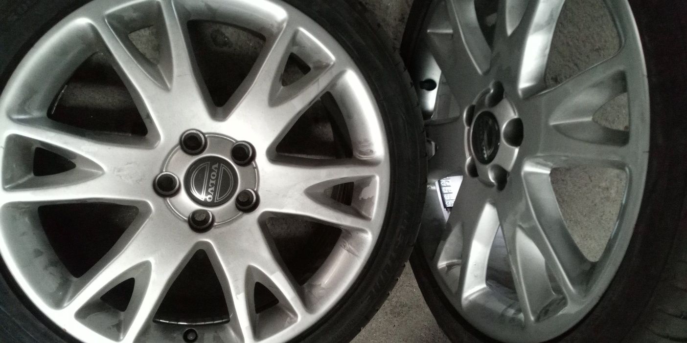 Jantes Volvo 18" com pneus Bridgestone Potenza NOVOS!