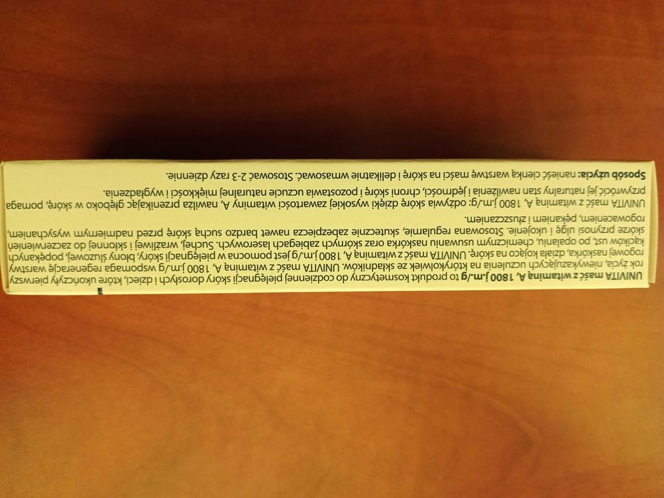 Univita, maść z witaminą A 30g nawilżenie i regeneracja skóry