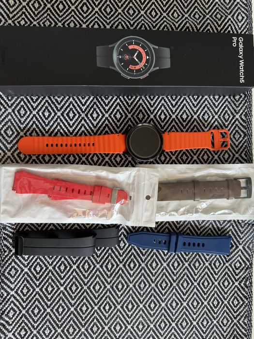 Smartwach Samsung Galaxy Watch 5 Pro Black Android WEAR - 5 pasków