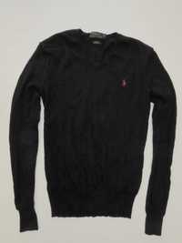 Ralph Lauren cienki sweter wełna merino S