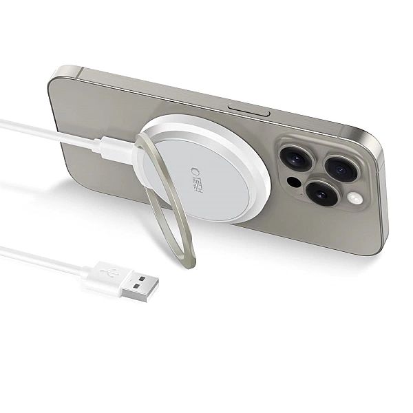 Tech-Protect Qi15W-A33 Magnetic Magsafe Wireless Charger White