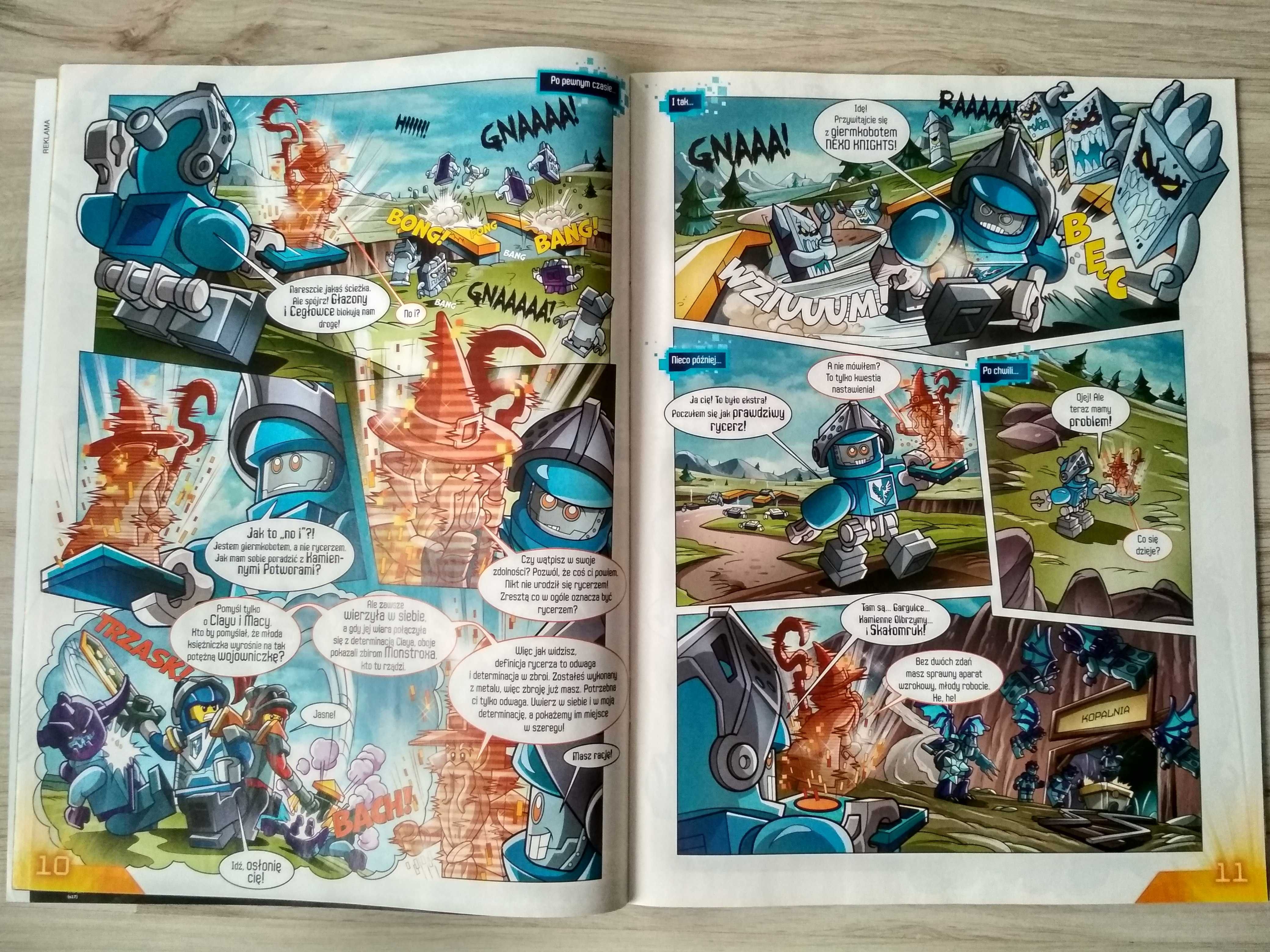 Gazetki LEGO NEXO KNIGHTS, 12 szt. (komiksy, łamigłówki, gry, itp.)