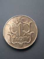 2RP 1 złoty 1929r.- piękna złota patyna.