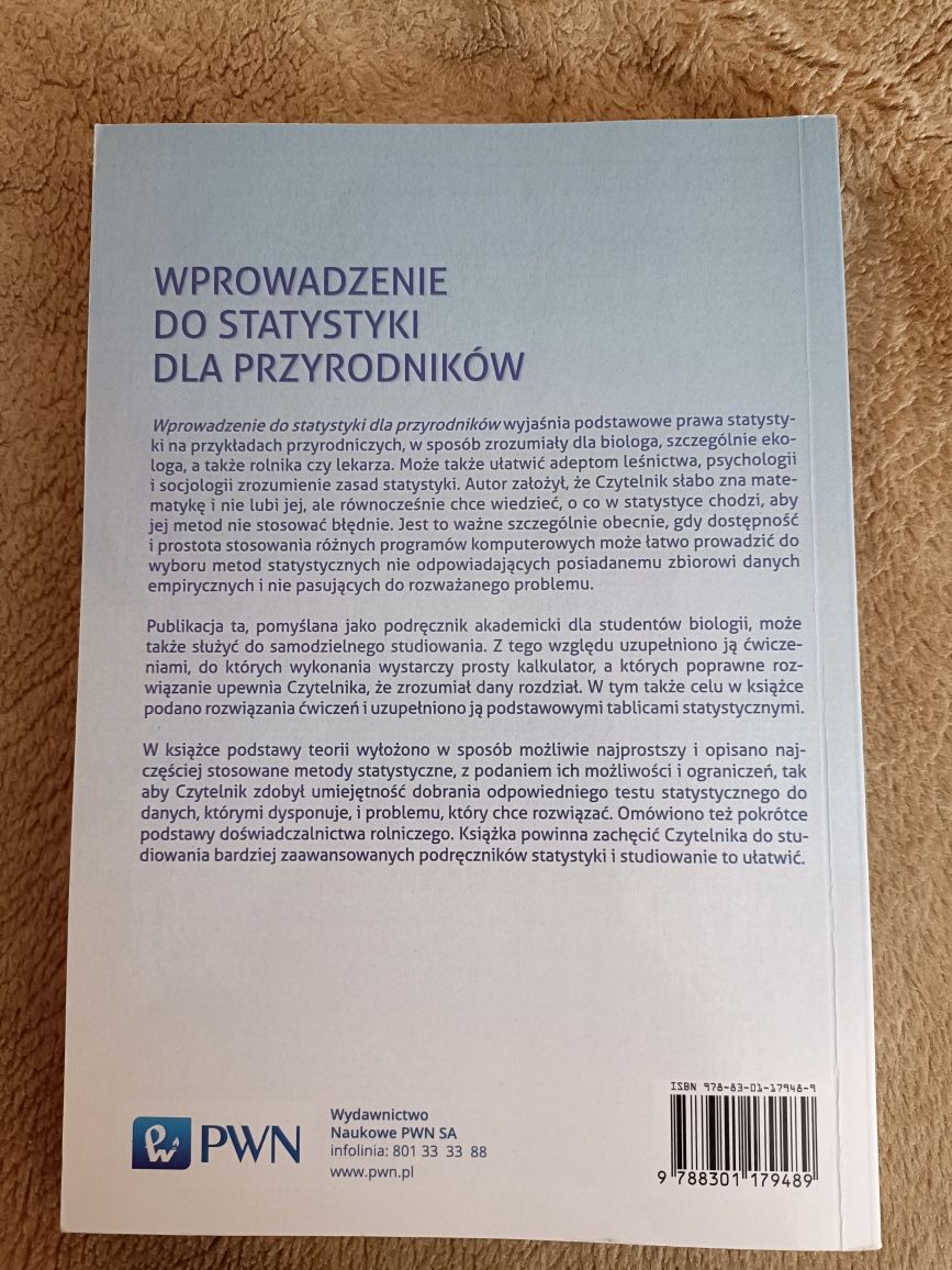 Wprowadzenie do statystyki dla przyrodników PWN