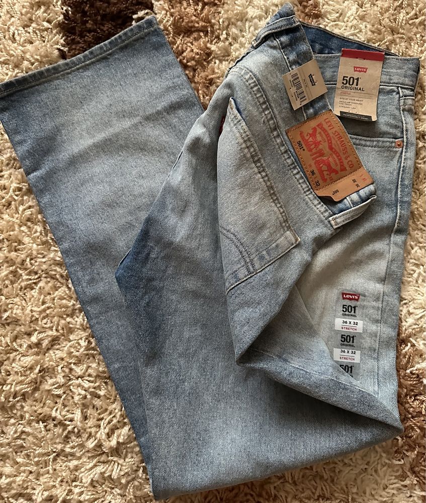 Levi’s 501 W36 L32 новые мужские джинсы.