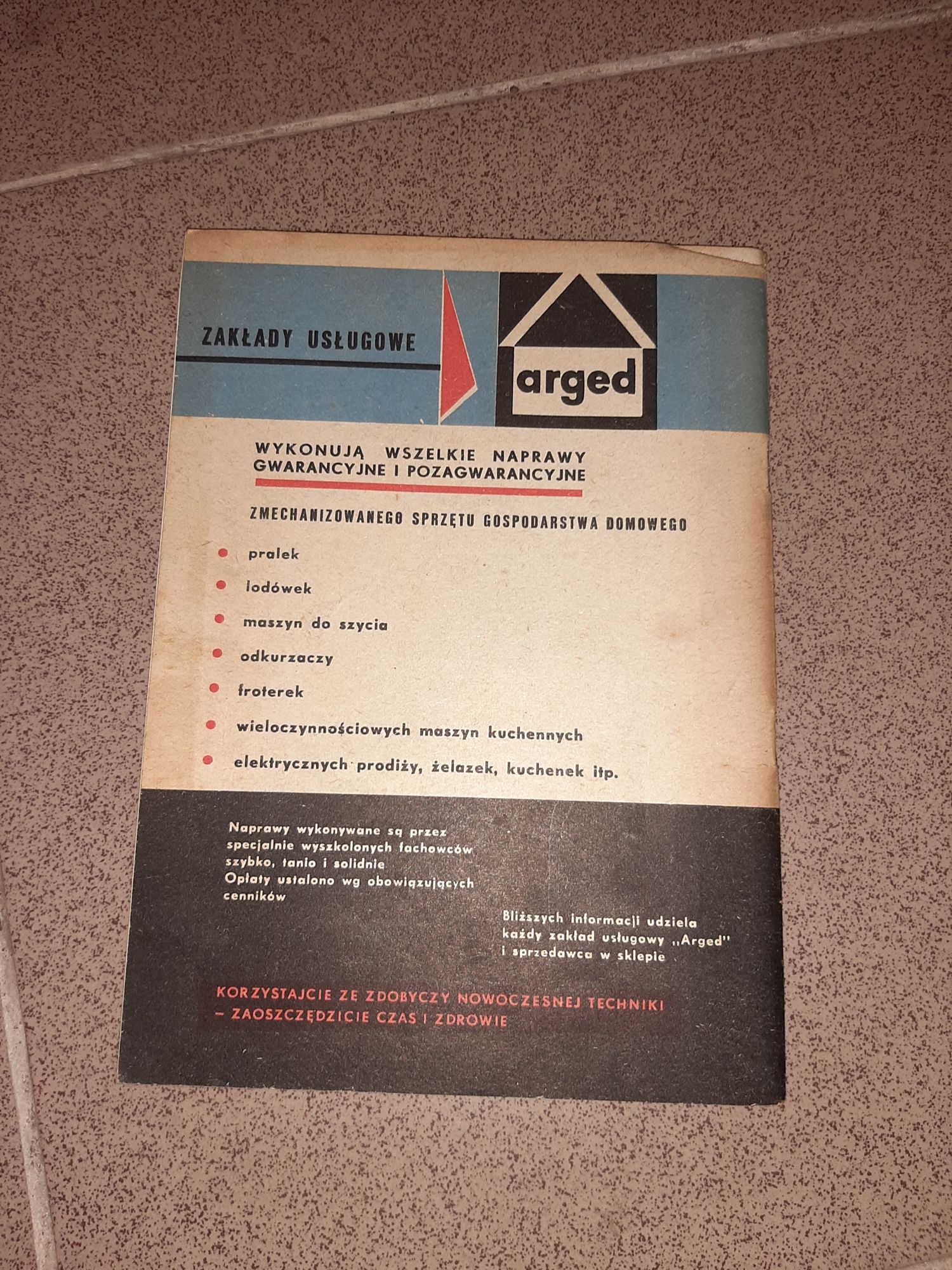 Jak i czym prać w pralce elektrycznej poradnik ARGED 1964