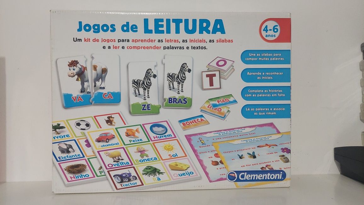 Jogos de Leitura da Clementoni 4 aos 6 anos