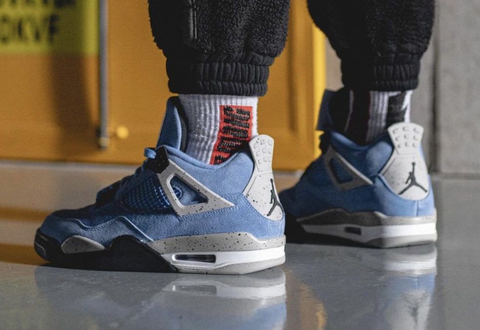 Кроссовки Nike Air Jordan 4 Retro University Blue 1:1 Оригинал 36-45р