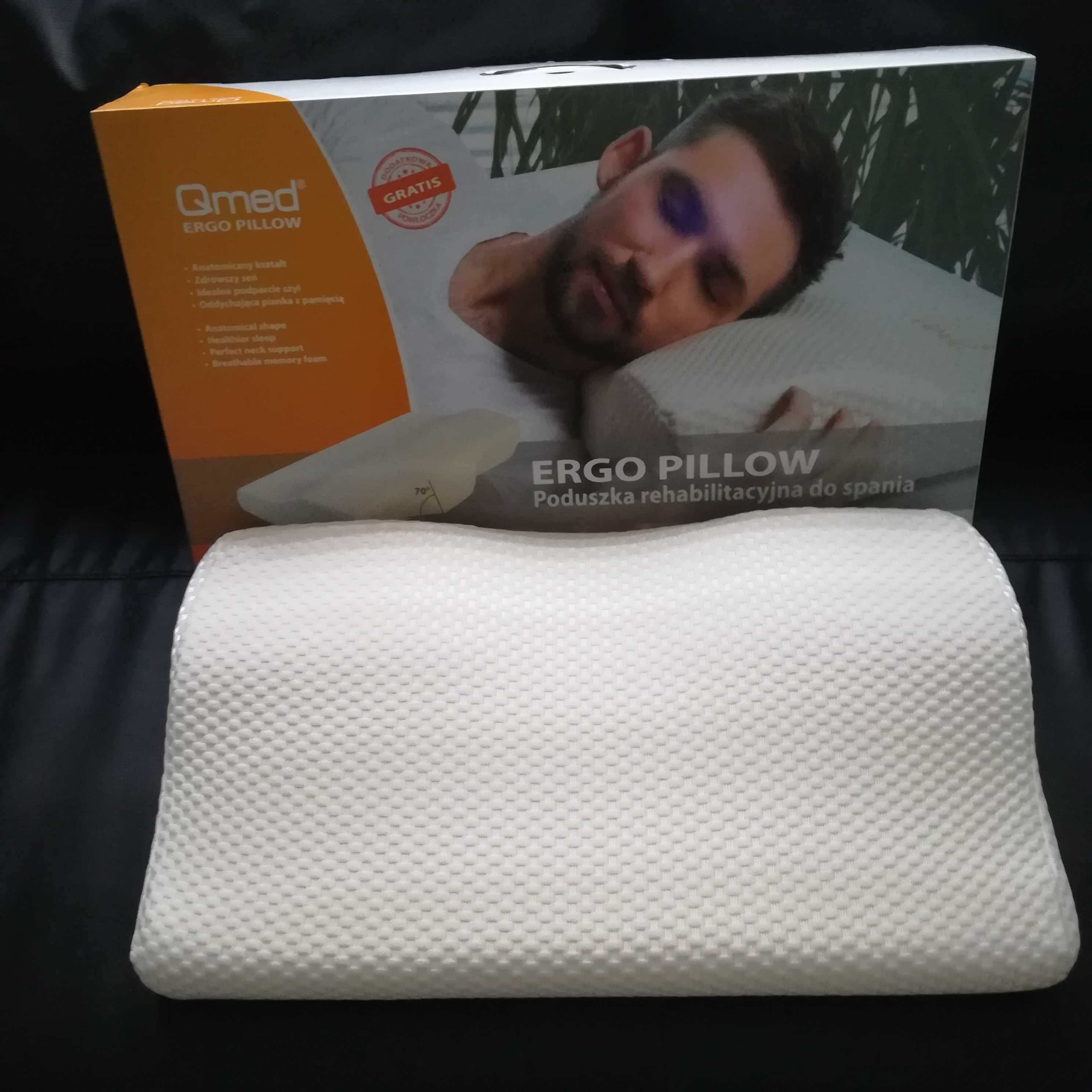 Poduszka rehabilitacyjna Qmed ERGO PILLOW + gratis pokrowiec -jak nowa