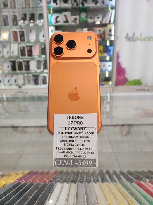 Iphone 17 Pro 256GB Bat 100% Telakces Felicity *Raty 0%