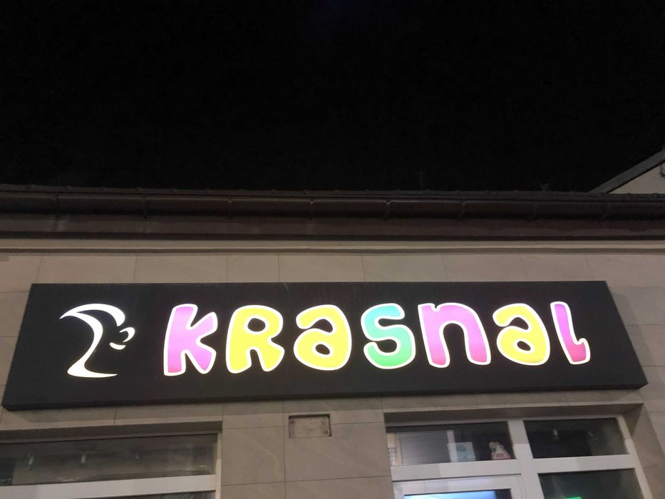 Szyld reklamowy podświetlany LED