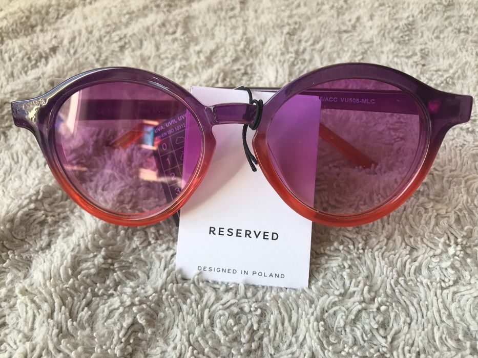Nowe okulary słoneczne Reserved z metką