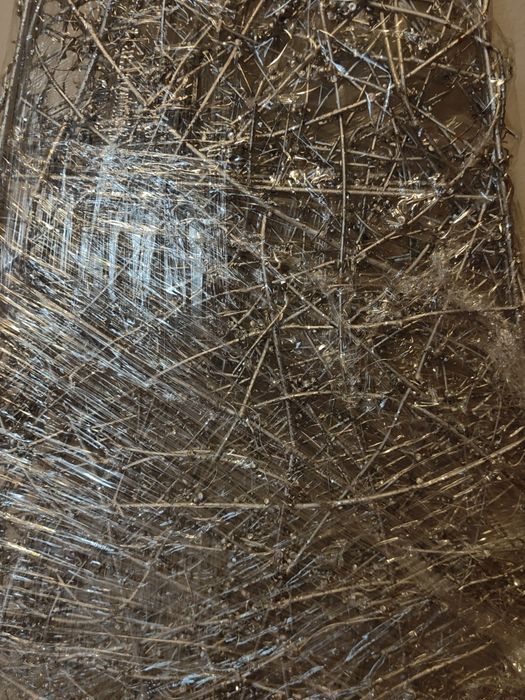 Decoração deEstrutura de  Natal  Prateada- Triangular  - da Área