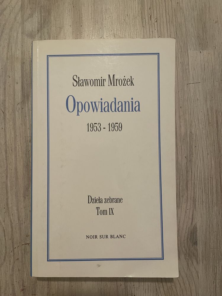 Sławomir Mrożek Opowiadania 1953 - 1959