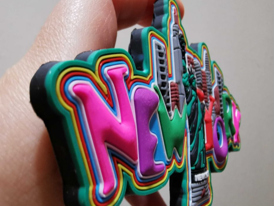 Duży gumowy magnes na lodówkę Nowy Jork New York USA