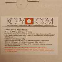 Цукровий папір KopyForm Decor paper Plus A4 (25 аркушів).