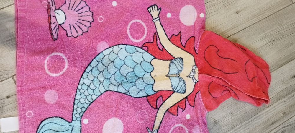 Ponczo plażowe syrenka