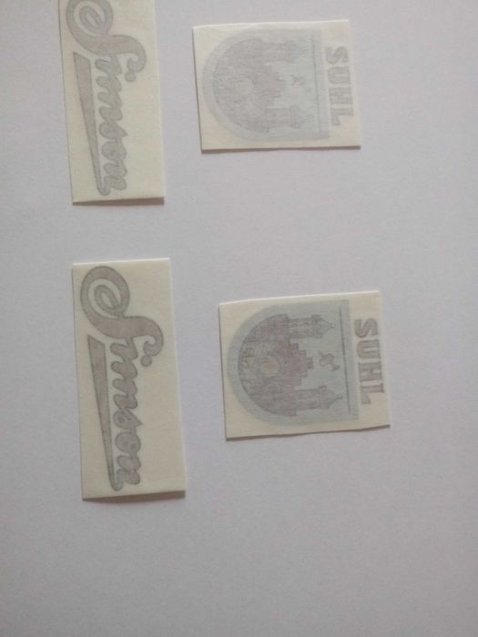 Naklejki Simson SR1, SR2 Suhl - Na Zbiornik