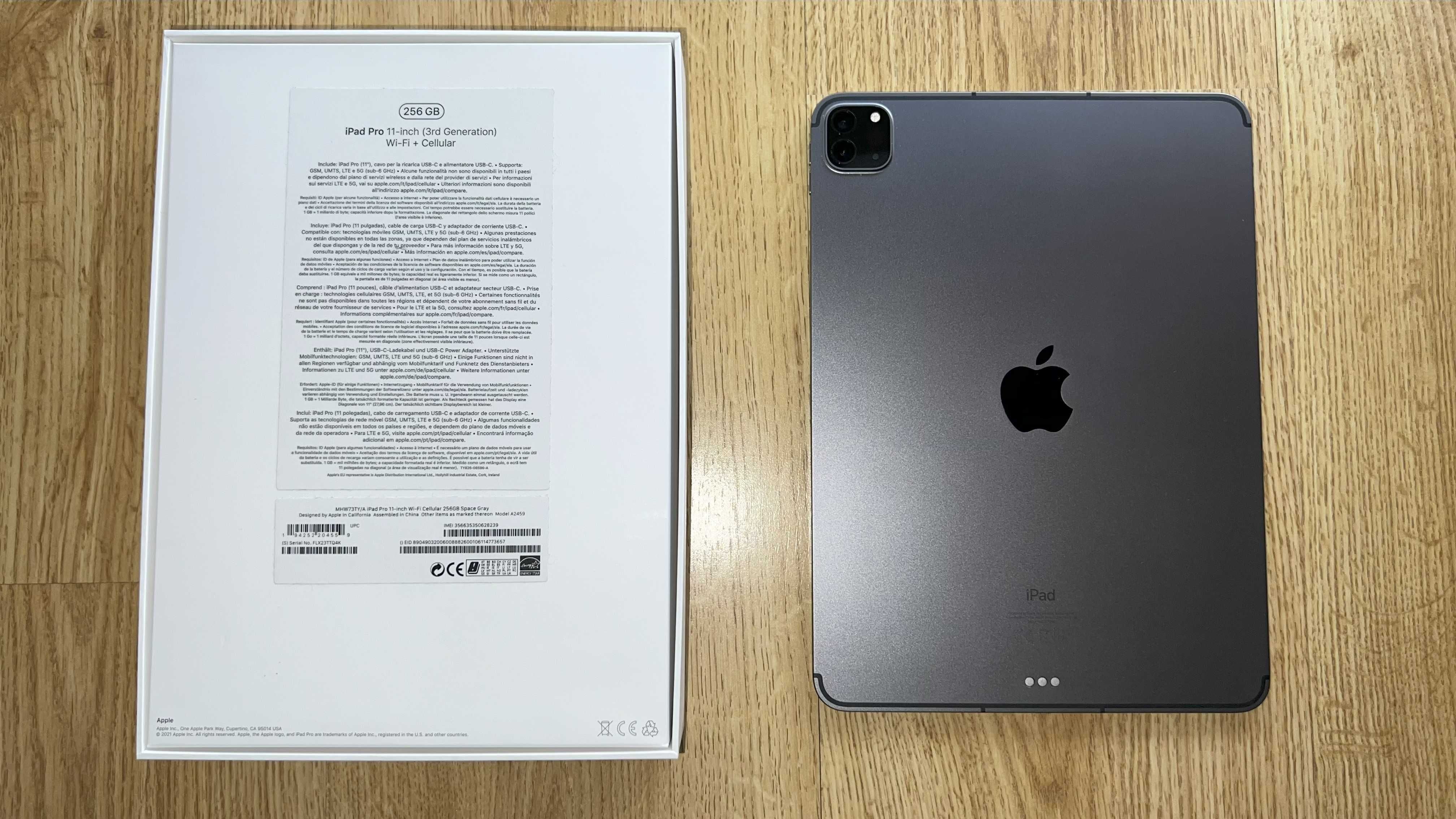 Apple Ipad 11 PRO 3Gen Wi-Fi + Cellular 256Gb