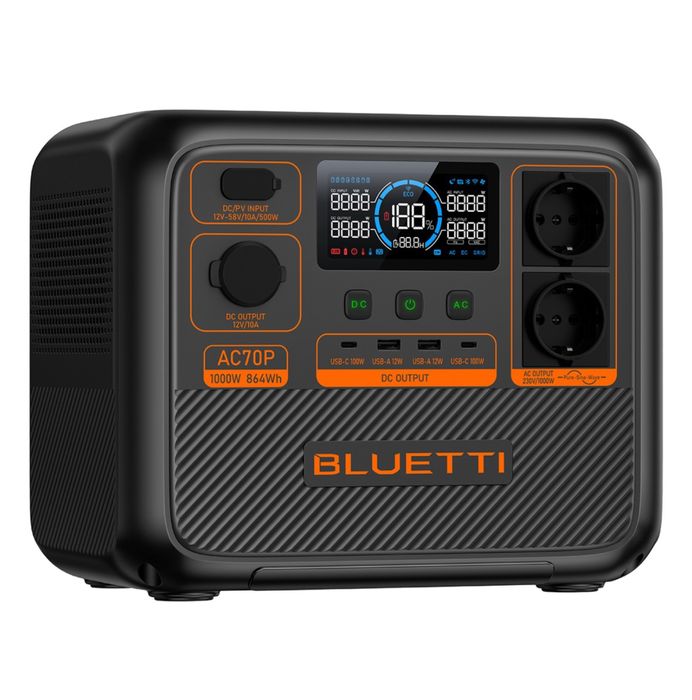Зарядная станция Bluetti AC70P, 1000 Вт