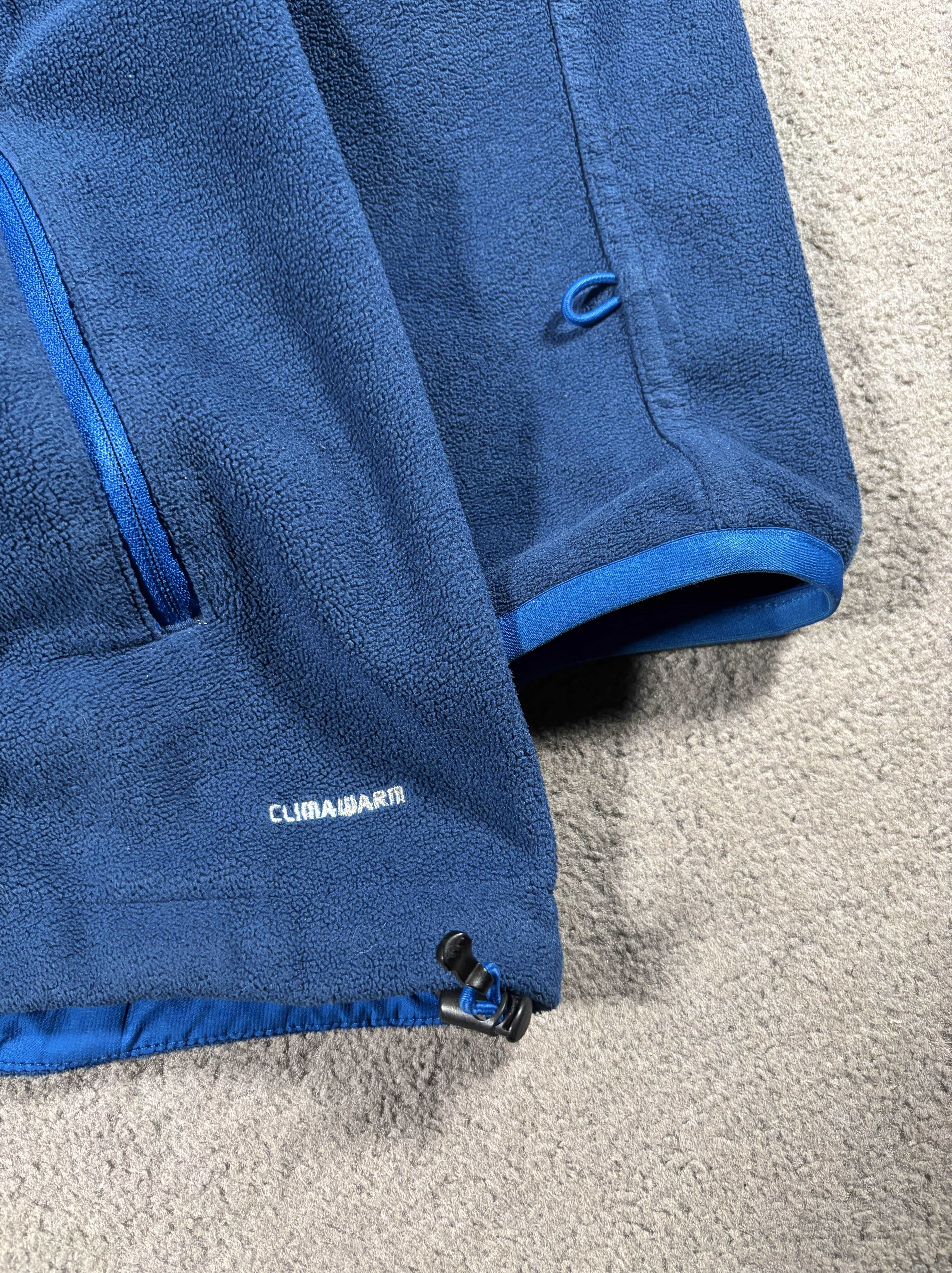 Polar Adidas L Granatowy Vintage Climacool Ciepły Rozpinany