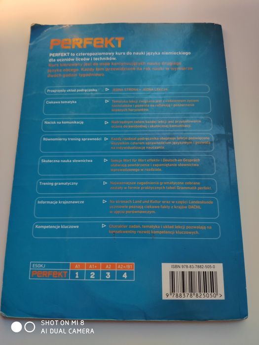 Podręcznik Perfekt 1. Pearson.