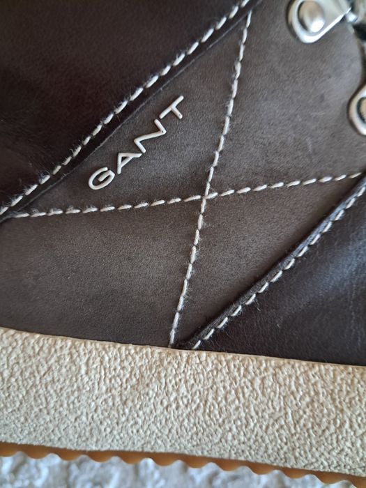 Зимние ботиночки GANT ,кожа ,цигейка.