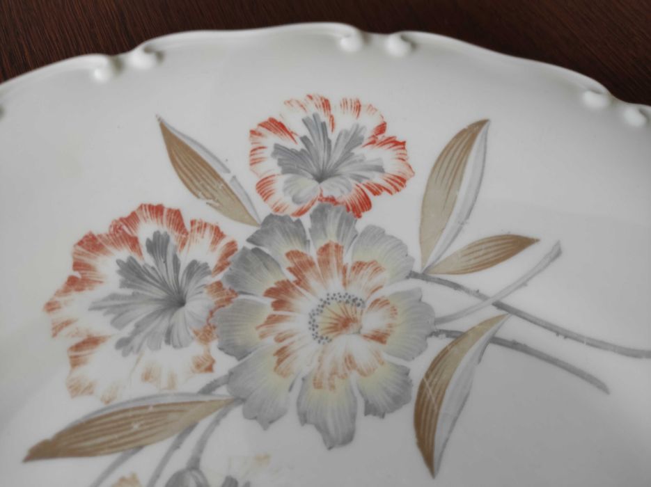 Talerz, patera, porcelana Koenigszelt, antyk, 1930-45r, 32cm