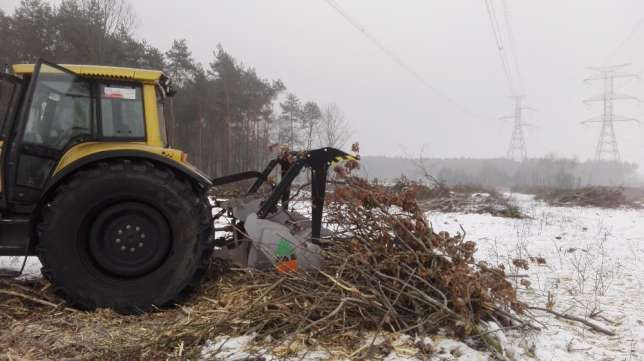 MULCZER WGŁĘBNY 40CM Karczowanie Działek SKARP Frezowanie pni