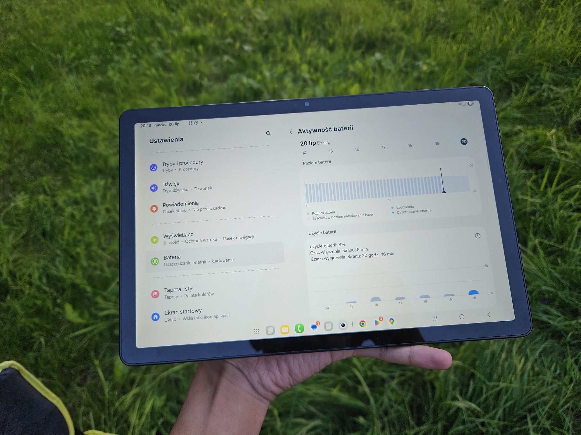 Samsung Galaxy Tab A9+, 10,5", 1,5 Lat gwarancji,One UI 7,super stan
