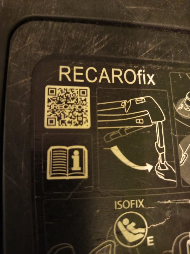 recarofix smartclick baza isofix, baza pod fotelik
