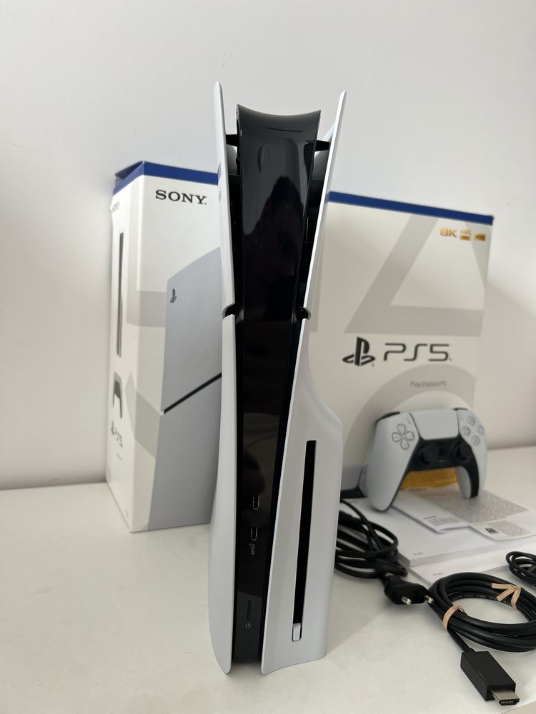 PlayStation 5 Slim Blu-ray + 15 Gier | 1TB Pamięci | Gwarancja