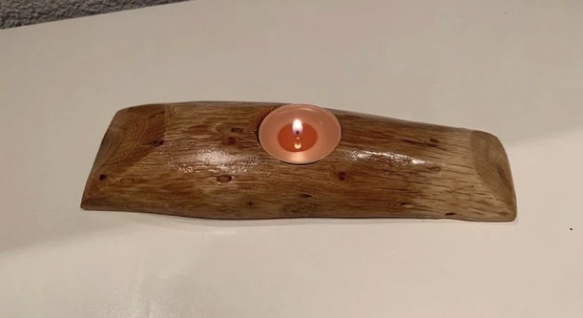 Świecznik drewniany