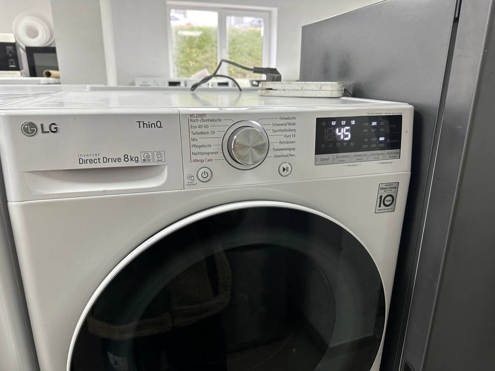 Пральна машинка Сток LG 2023 A+++ 8 kg TurboWasch функція пари