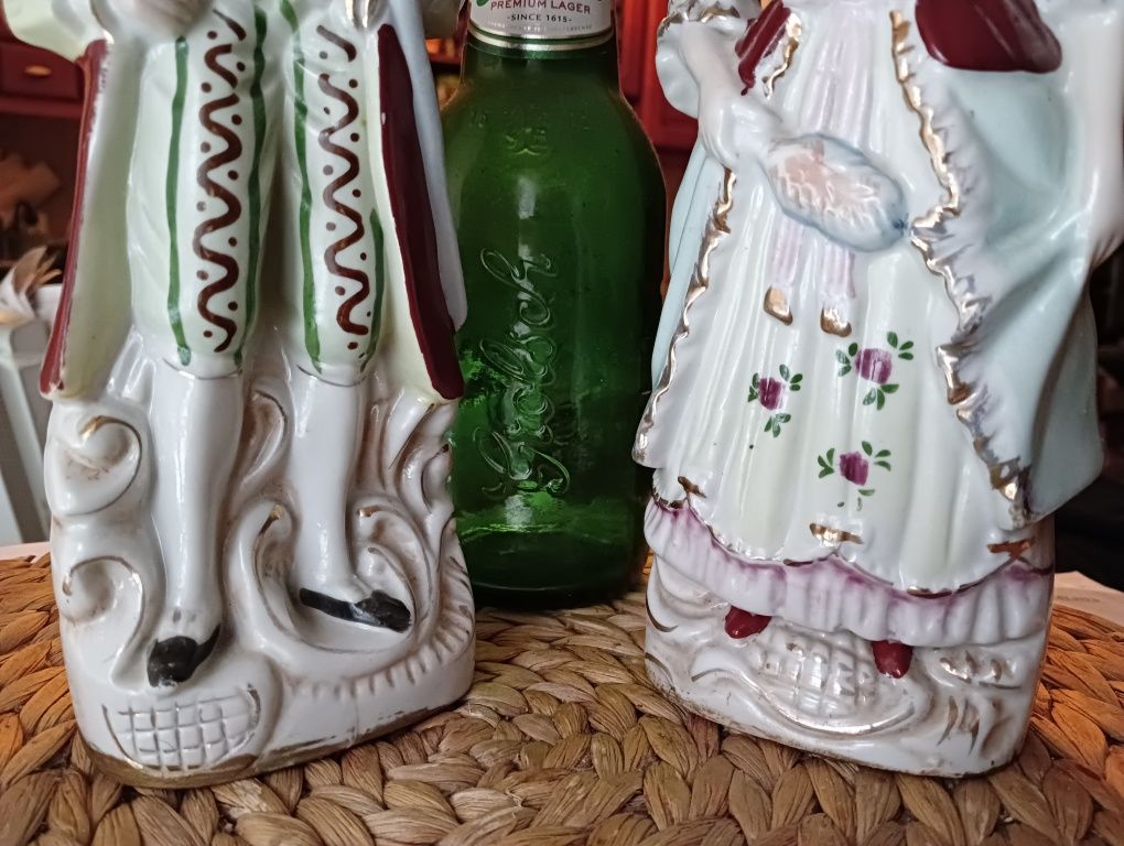 Wielka porcelanowa figurka japońska x 2 1949 Japan antyk porcelana ens