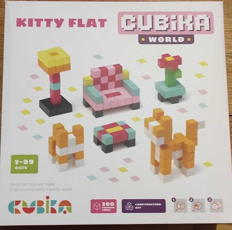Деревянный конструктор Cubika World Кошкин дом