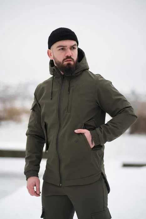 Куртка softshell мужская водоотталкивающая весенняя осенняя ветровка