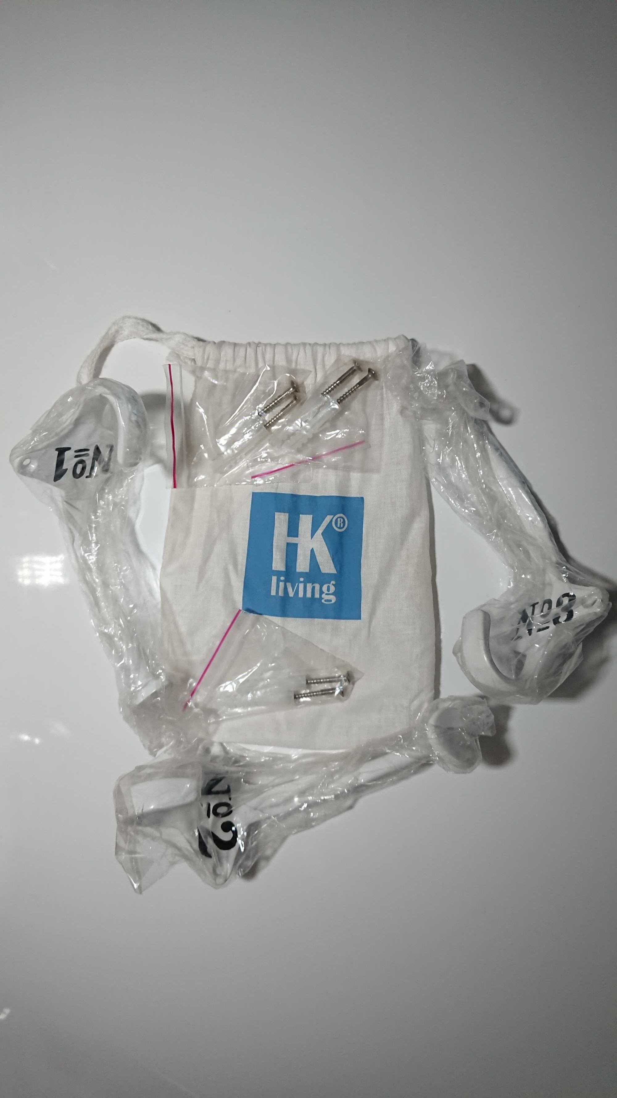 Stalowe haczyki industrialne retro HK Living, 3 komplety (Hygge)