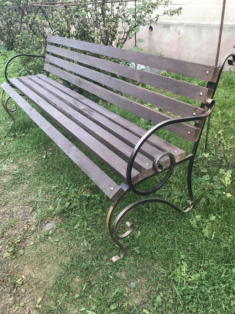 Лавка лофт садова паркова