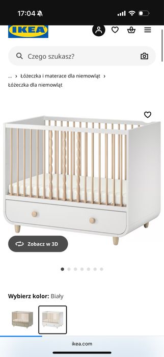 Lozeczko i komda/przewijak Ikea