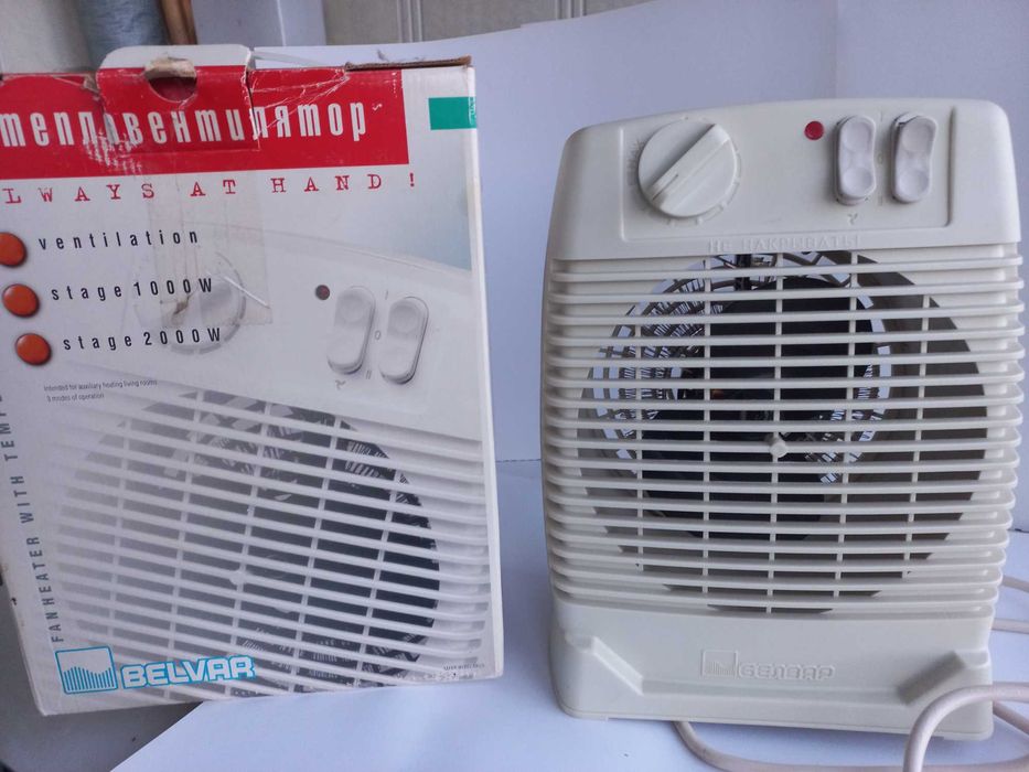 Тепловентилятори мобільні 2000Вт 1)БЕЛВАР ТВ-2.0; 2)Nocasonic NSB-200A