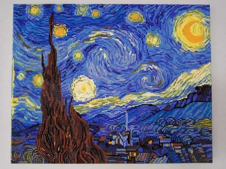 Obraz Van Gogh Gwiaździsta noc haft diamentowy.