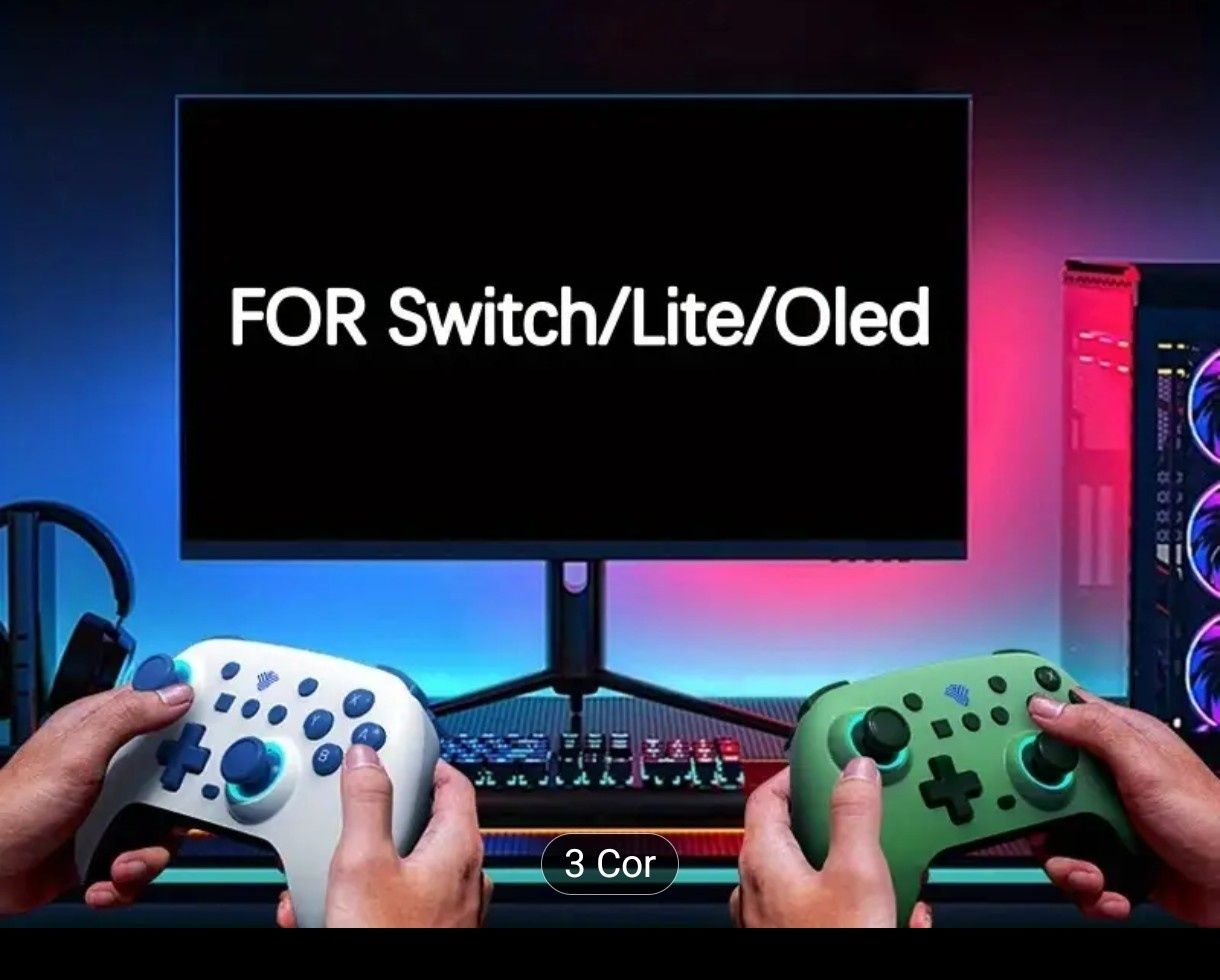 Comando Bluetooth multiplataforma - Nintendo/PC/Telemóvel