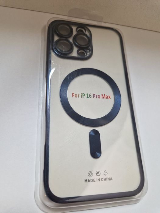 Metallic Magsafe Case do Iphone 16 Pro Max Niebieski