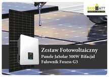 Fotowoltaika 10 kW panele Ja Solar 500W falownik inwerter Foxes BRUTTO