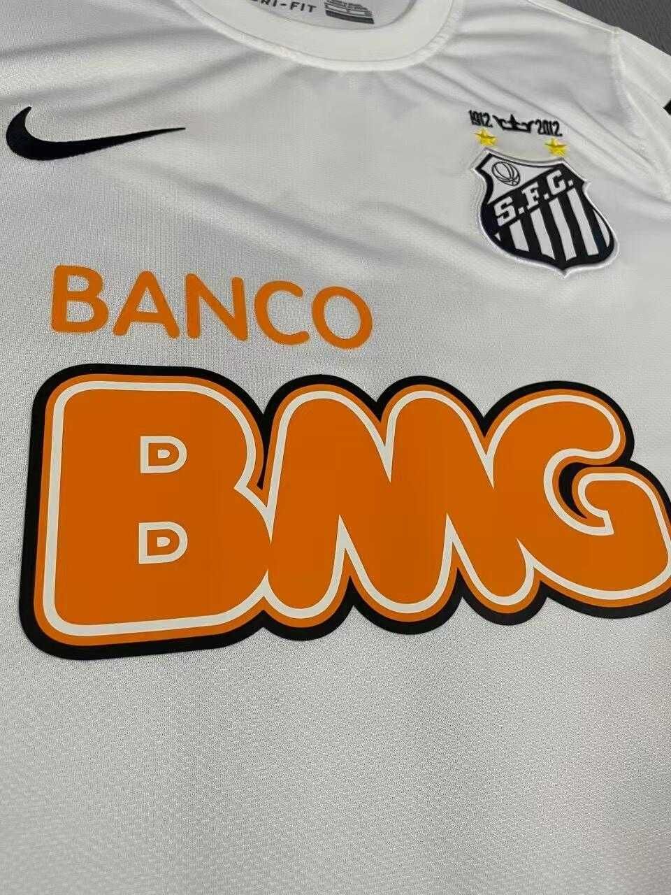 Santos 11-12sezon domowa wersja fanowska koszulka retro 11# Neymar R.S